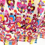 Anthropologie Tanvi Kedia Summer Boho Hippie Caltha Shift Dress Size M Maize Photo 5