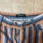 Nasty Gal  Pants in Blue, Orange, and White Stripes Photo 2