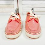 Sperry ‎ Top Sider Sequin Deck Shoes Coral Orange Womens 9 Photo 1