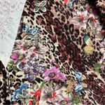 Alberto Makali  Leopard Floral Mixed Print Luxe Cardigan Medium Photo 3