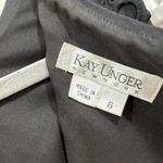 Kay Unger Black Eyelet Sleeveless Sheath Dress Size 6 Photo 9