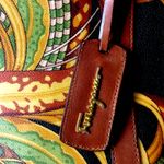 Salvatore Ferragamo  Jungle Coated Canvas Leather Shoulder Strap Tote Lined Bag Photo 15