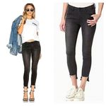 One Teaspoon Freebird II Distressed Step Hem Black Dark Fantasy Jeans Size 30 Photo 14