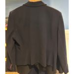 Talbots Navy Blue Crepe Blazer Business Casual Work Classic Nautical Women's 16 Photo 2