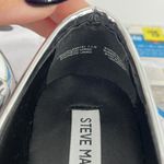 Steve Madden Leedanā Loafer Silver Metallic Moc Toe Preppy Futuristic 7.5 Comfy Photo 3