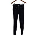 Rag and Bone Triple Zipper Moto Ankle Zip Jean in Metal Size 25 Photo 3