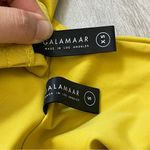 Galamaar Bikini Swimsuit bralette high rise womens Yellow (small) bright beach Photo 1