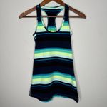 Lululemon cool racerback Navy, yellow white size 4 Photo 3