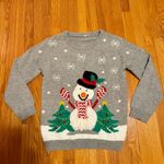 Target Snowman Christmas Sweater Grey Large Photo 1