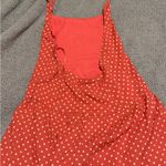 Free People Red/pink Polka Dot Romper Photo 2