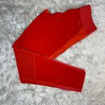 Adidas WOW Leggings Orange Red Coral Climalite Sz Small Photo 2