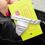 Diane Von Furstenberg Vicenda green strapless zebra pattern dress size 0 Photo 3