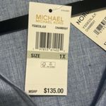 MICHAEL Michael Kors Blue Shirt Dress Tunic Size 1X Photo 6