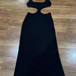 AGENT PROVOCATEUR Black & Gold cut out midi Christiana Cover Up Dress 6 Photo 11