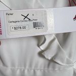 Parker Cartagena Pearl White Tie Waist Romper Size 6 Photo 14