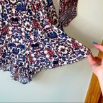 American Eagle Long Sleeve Floral Romper Size XXS Blue Photo 7