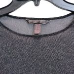 Victoria's Secret Victoria’s Secret Y2K Black Sheer Metallic Shimmer Long Sleeve Lingerie Top Photo 2
