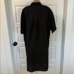 STOCKHOLM ATELIER & OTHER STORIES Oversized Shirt Dress Size Medium Black Photo 3