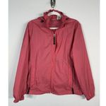 L.L.Bean Vintage Women’s Salmon Hooded Raincoat Windbreaker Jacket O BUX3 Large Photo 11