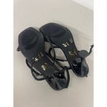 Jeffrey Campbell  sz7.5 black strappy rhinestone sandals heels Photo 3