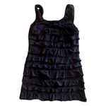 love on a hanger  Tank Top Womens Black Layers Ruffled Flowy Chic Size L XL Photo 2