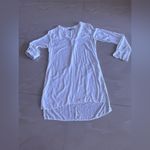 Iris  tunic short white dress Roll-up sleeve. size S lightweight Photo 3