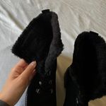Stuart Weitzman Black Fur Boots Photo 7