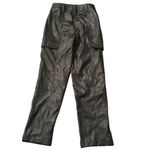 Bar III Faux Leather Amazon Jungle Cargo Pants Size 2 Photo 11