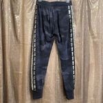 PINK - Victoria's Secret  gray army print silver sequin bling joggers, XS EUC Photo 3