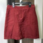 Banana Republic  Faux Suede Rust Cargo Mini Skirt Size 2 Photo 0