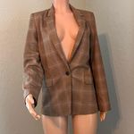 Banana Republic  Blazer Jacket Womens Sz 8 Career New $135 1 Button Brown Photo 4