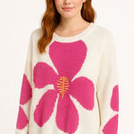 POL  Bright Flower Beachy Sweater Photo 0