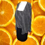 Vintage Teddi‎ 2 Piece Sleeveless Mini Bodycon Dress and Matching Top Size 10 Black Photo 7