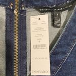 White House | Black Market  Blue Denim V-Neck Sheath Dress Photo 5