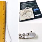 Sterling Silver looks real! , CZ tennis necklace, 24.1g Photo 13