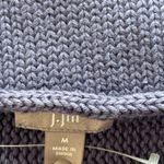 J Jill Blueberry Women's Sweater Removable Knit Infinity Scarf Rolled Hem Size M Purple Size M Photo 12