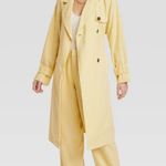 A New Day  Women's Button Up Linen Trench Coat Jacket Photo 1