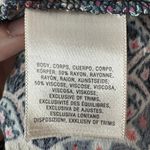 Maeve Anthropologie Dress Women M Monaco Shark Bite Hem Fan Print Flared Party Photo 5