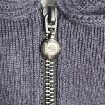 Skovhuus Sweater Womens Medium Purple Knit Ruffle Zip Front Cardigan Feminine Photo 4