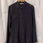 Calypso St. Barth  100% Silk Long Sleeve Collared Button Down Blouse Photo 0