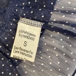 Blue Bird Polka Dot Sheer Dress Floral Appliqué Halter Midi Shift Dress Sz S Jun Photo 6