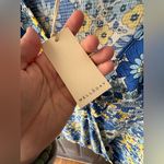 MELLODAY NWT  Floral Wrap Blouse in Blue and Yellow Photo 3