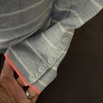 Gap  Gray Striped Sweater Size Small Photo 1