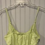 Serra  Light Green Ruffle Mini Dress Side Cut Outs Size Medium Photo 4