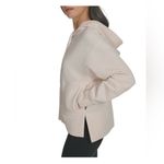 DKNY  Women's Tech Ottoman Cream Ribbed Zip Up Jacket Hoodie,Size XXL,NWT Photo 5