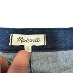 Madewell size 6 Denim Raw-Him Mini Wrap Skirt Photo 5