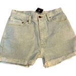 Urban Renewal  wrangler Jean shorts Denim Light wash Cuffed Women’s XS High rise Photo 10