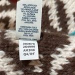 Old Navy Vintage (2004)  Wool, Alpaca, Angora Scarf Teal, Green, Brown and Cream Photo 5