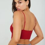 Garage Seamless Bustier Cami in Crimson Red Photo 2