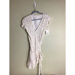 Billabong  Women floral Wrap Dress NWT Mini Floral Yellow Dress Boho Cowgirlcore Photo 6